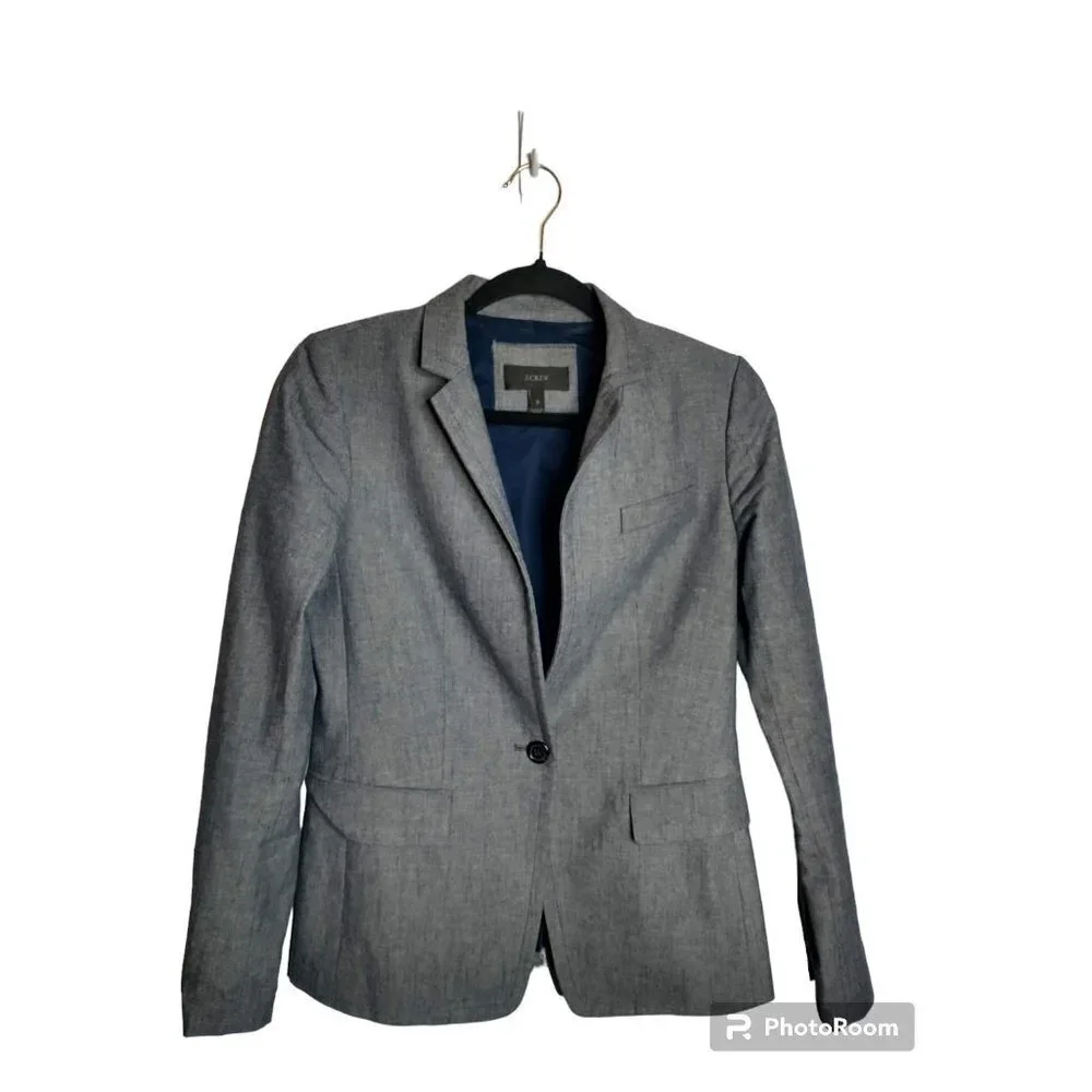 J. Crew Regent Blazer One Button in Gray, size 2